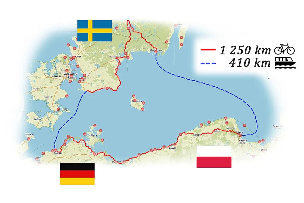 Ile km przez Bałtyk do Szwecji? Poznaj rzeczywiste odległości i trasy